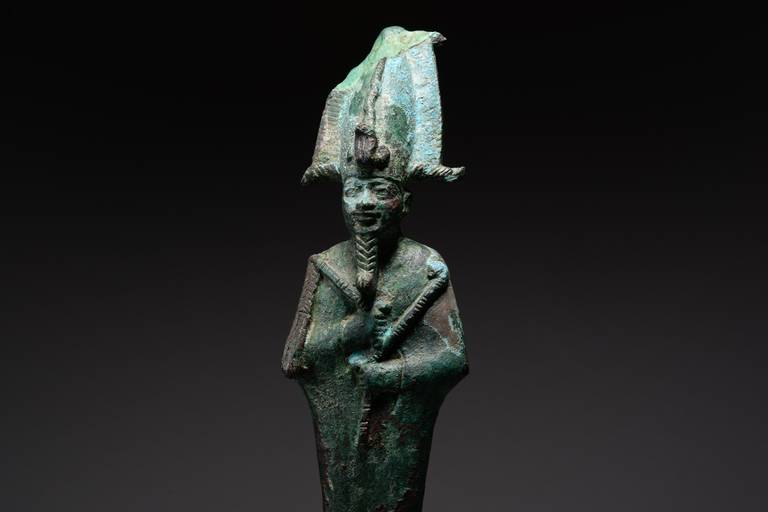 Large Ancient Egyptian Bronze Osiris Figure - 664 BC 3