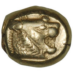 Antique Ancient Lydian Electrum Trite of King Alyattes, 610 BC