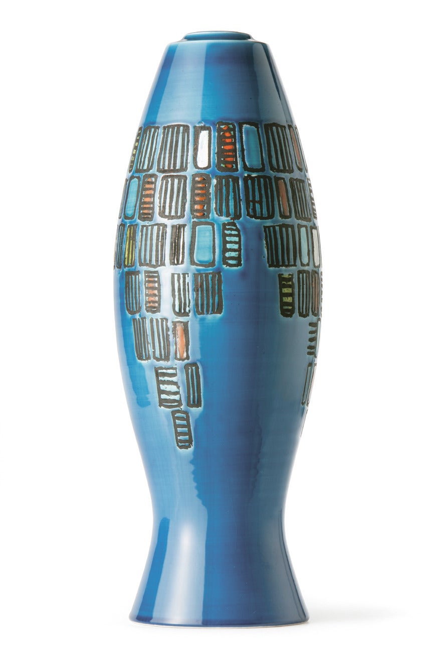 Capogrossi Vase by Aldo Londi for Bitossi