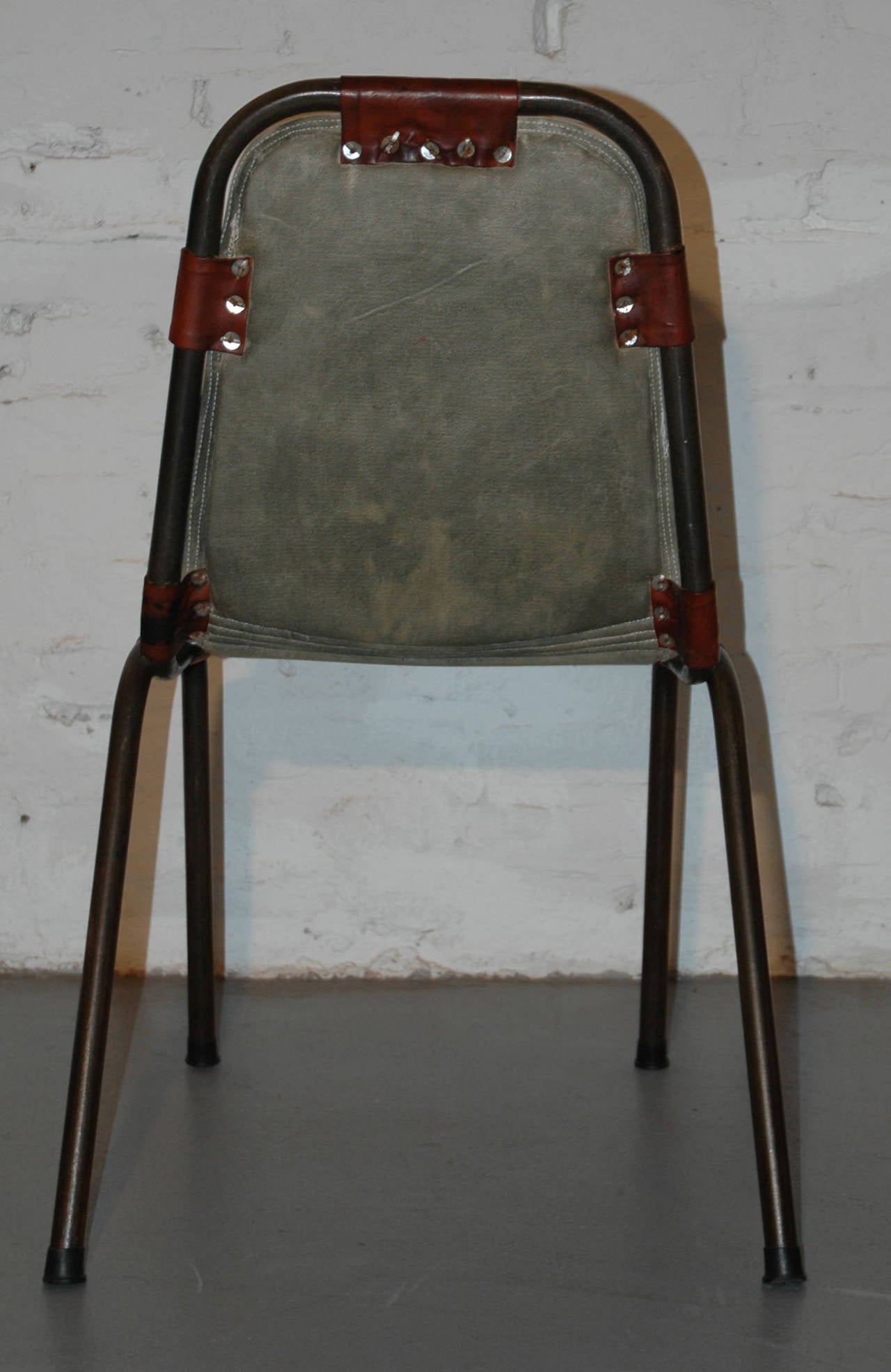 French Les Arcs Chair by Charlotte Perriand For Sale