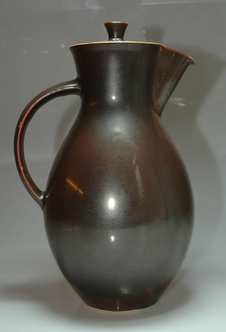 Coffeepot by Otto Lindig, handmade by Christiane Bernstiel In Excellent Condition For Sale In Cologne, DE