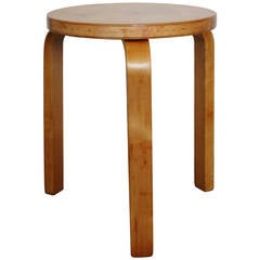 Stool 60 by Alvar Aalto and distributed by Finmar