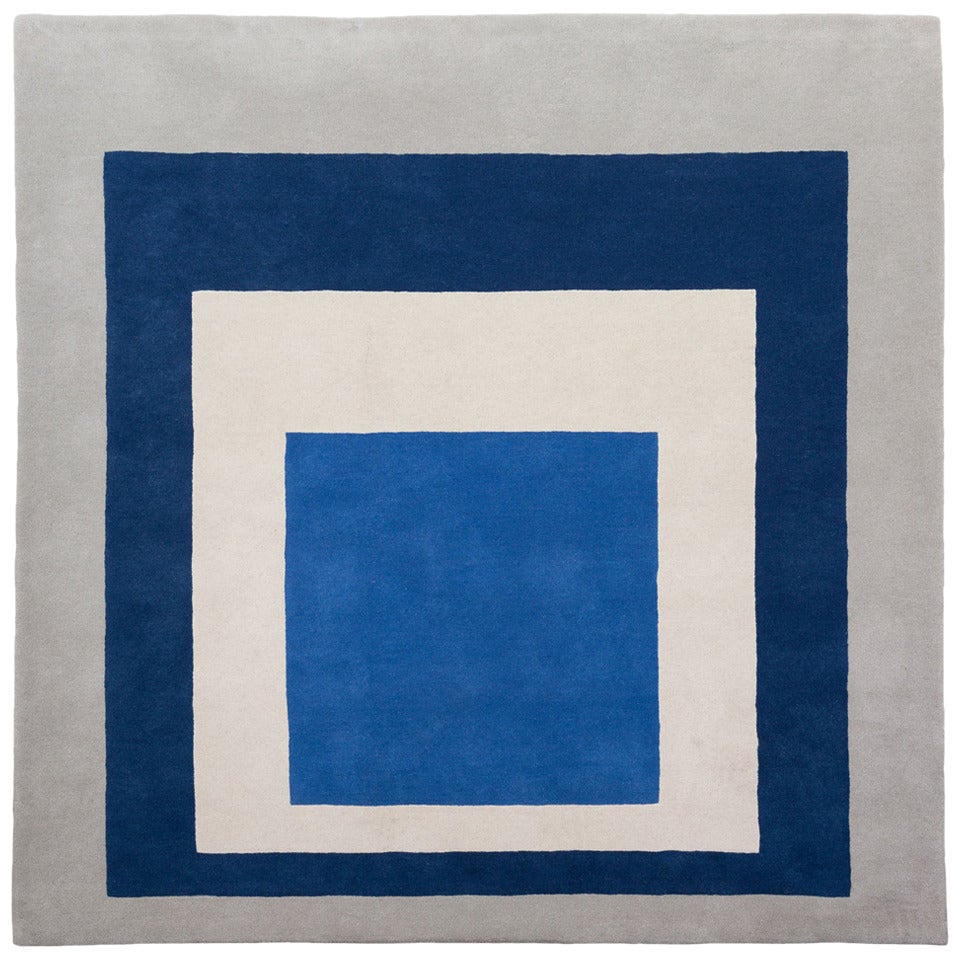 Homage to the Square rug by Josef Albers, edition of 150 pieces For Sale
