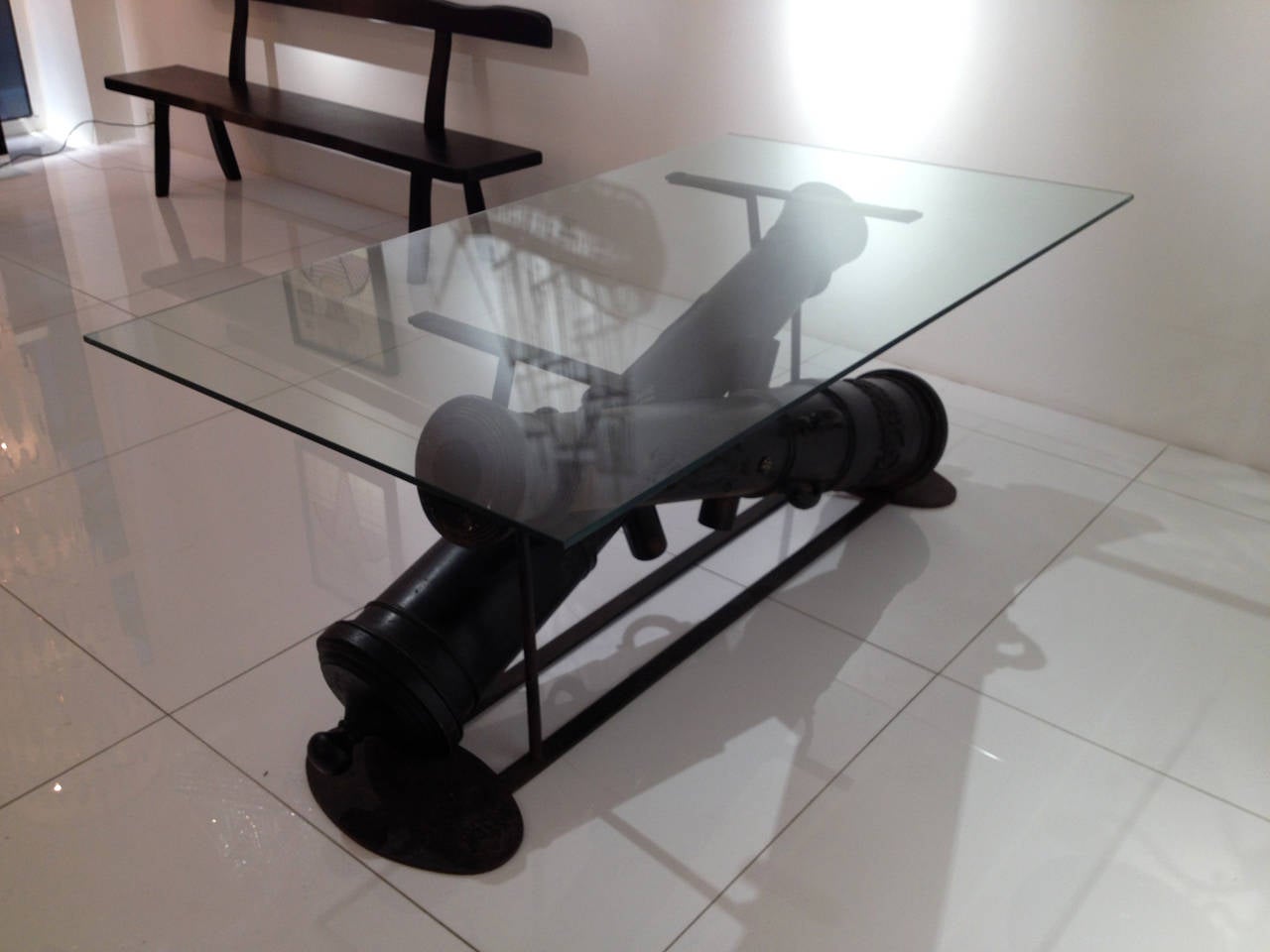 Patinated Cannons Desk For Sale