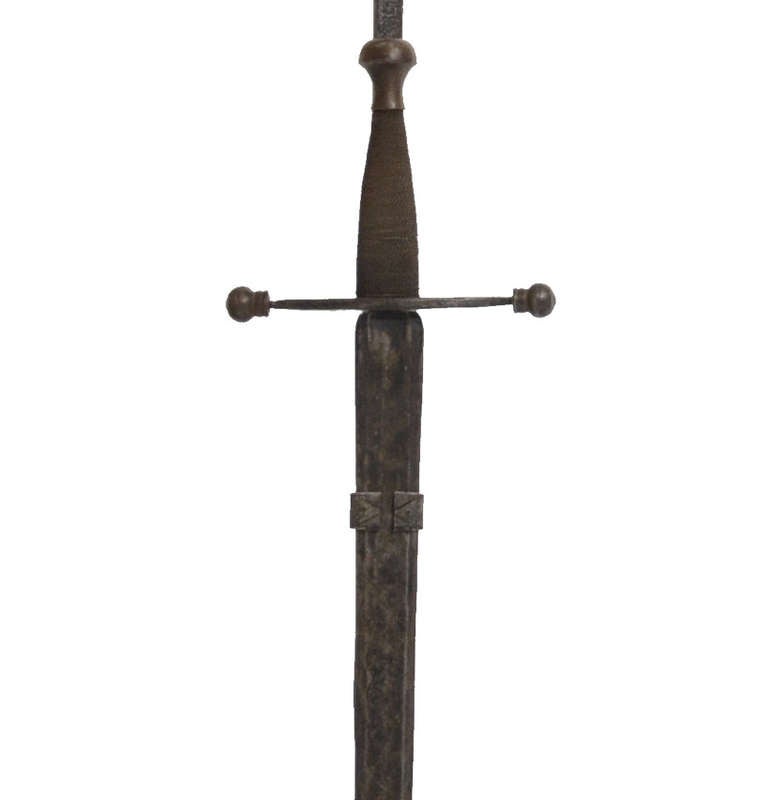 Gothic Revival Sword Floor Lamp For Sale