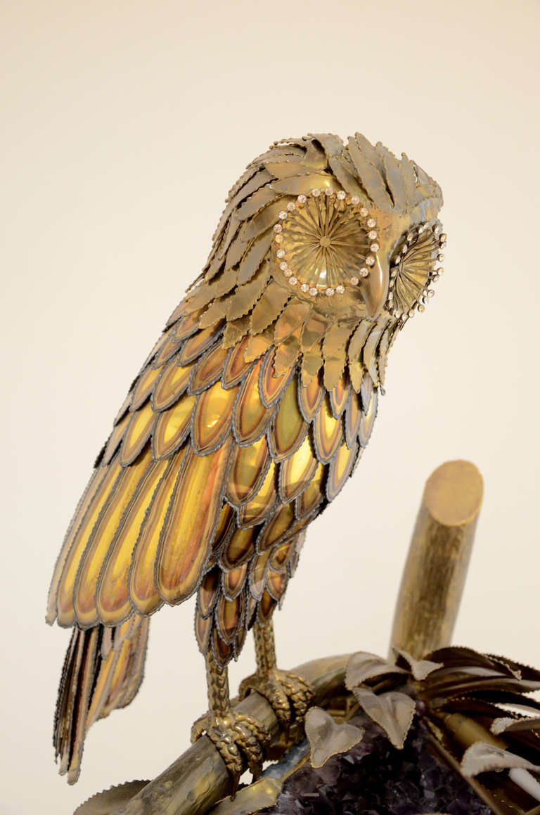 Isabelle Faure Pour Honoré Owl Floor Lamp For Sale 1