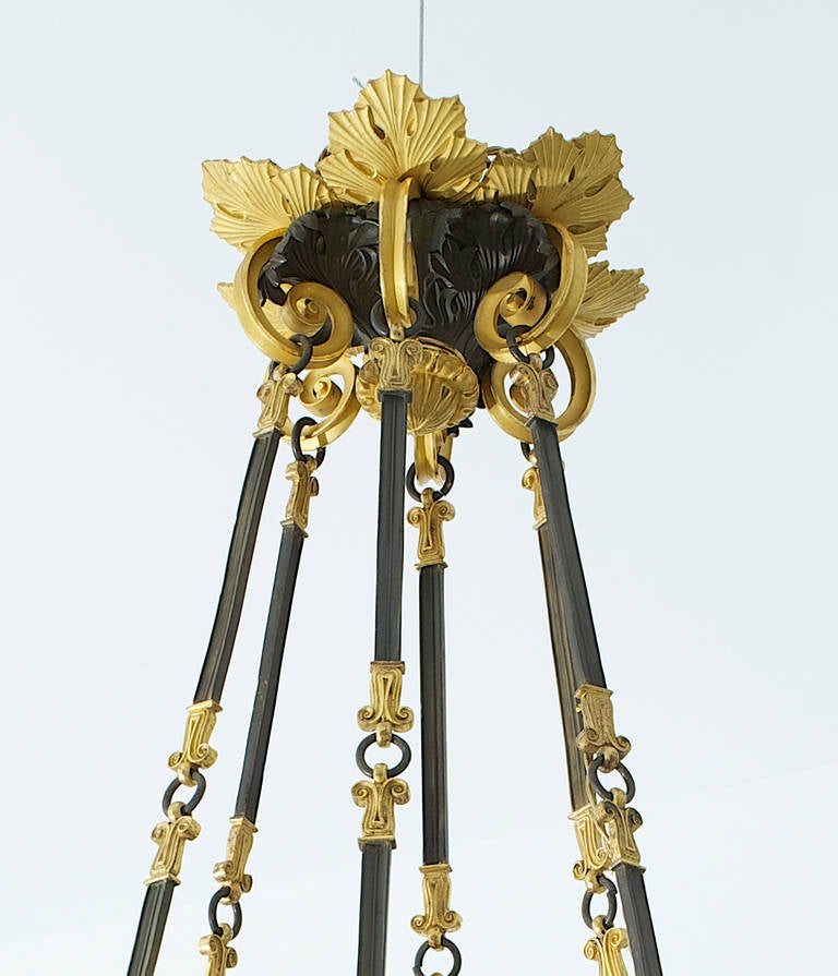 Restauration Empire Style Chandelier For Sale