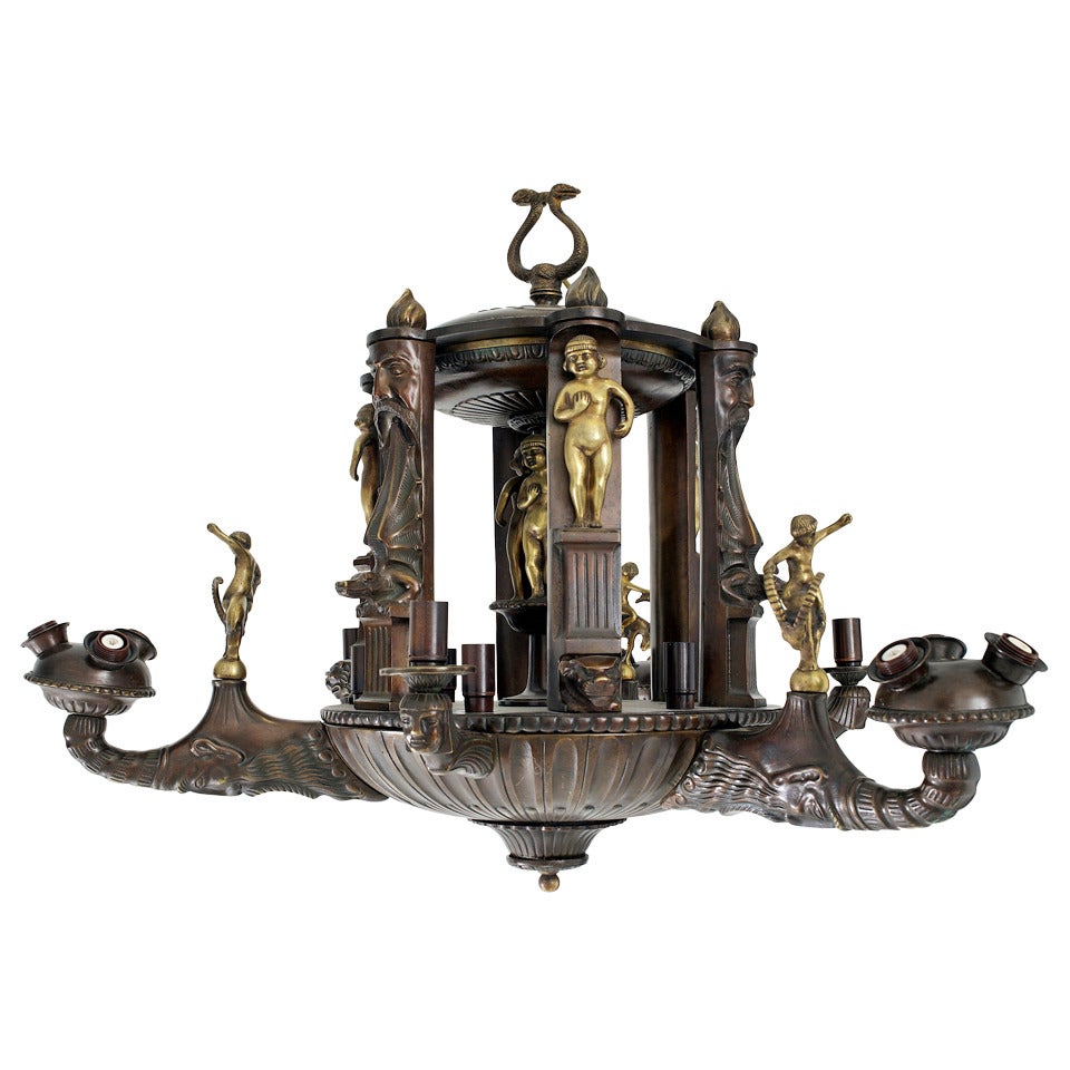 "Barbarian" Chandelier For Sale
