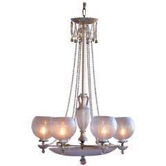 Neo-Classical Chandelier by Osler