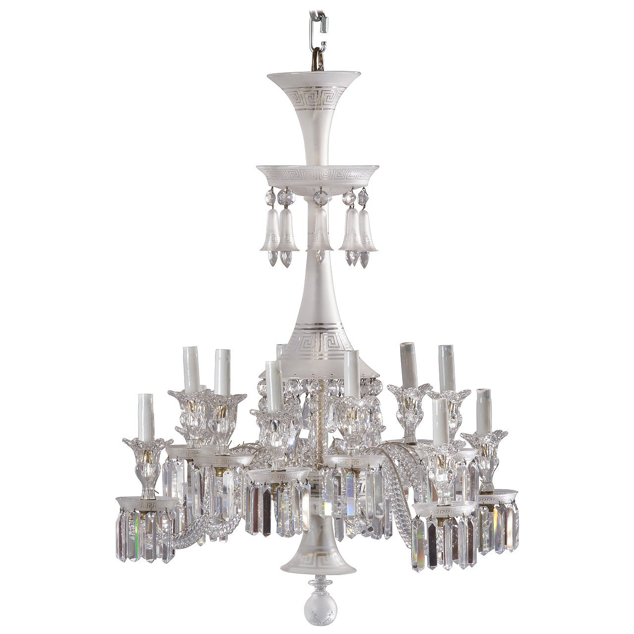 Neoclassical Chandelier by Baccarat For Sale