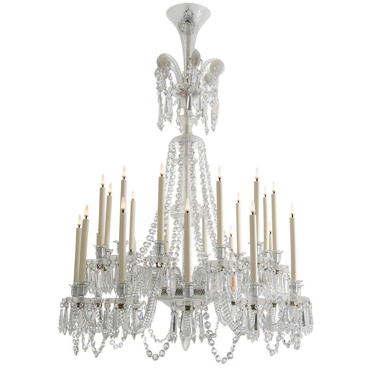 Beautiful Crystal Chandelier by Baccarat For Sale at 1stDibs