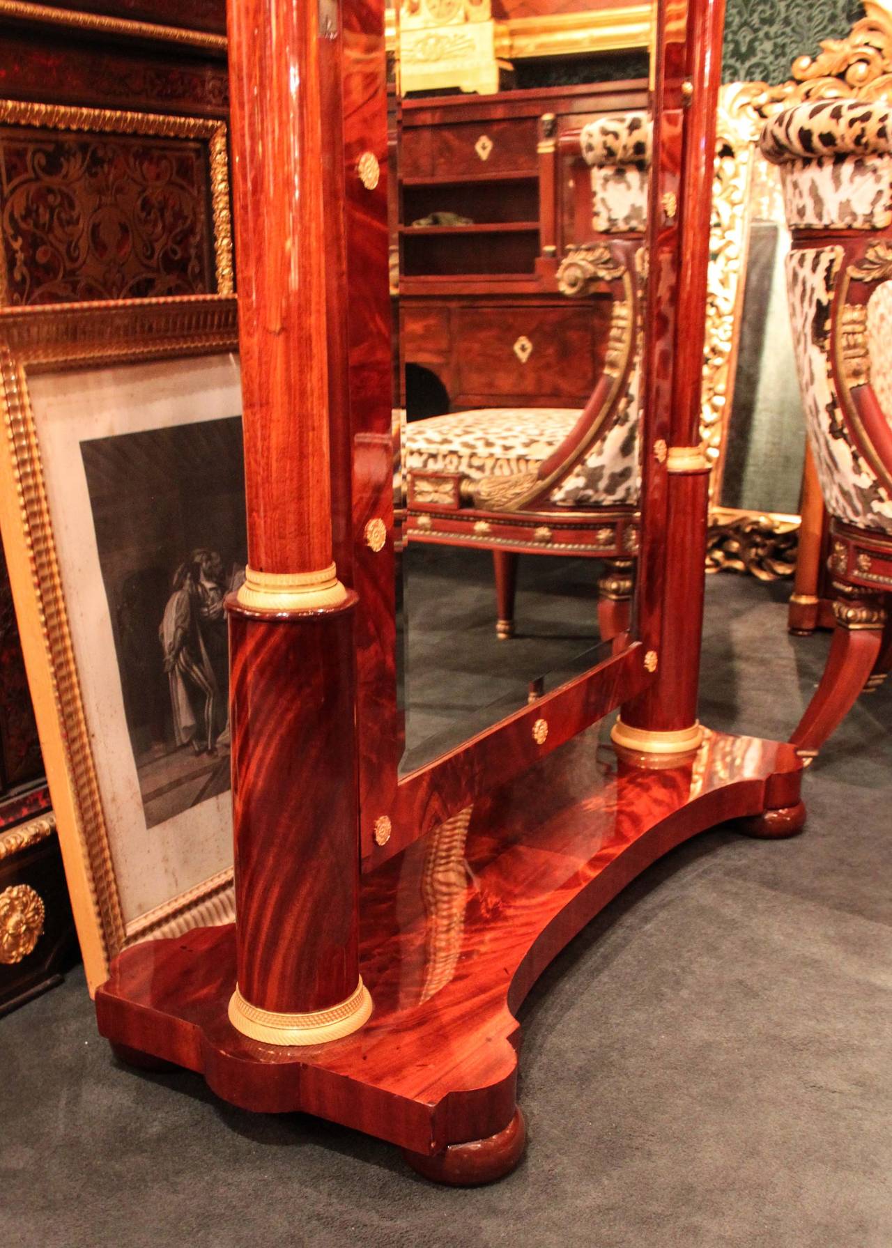 French Empire Cheval Mirror For Sale 3