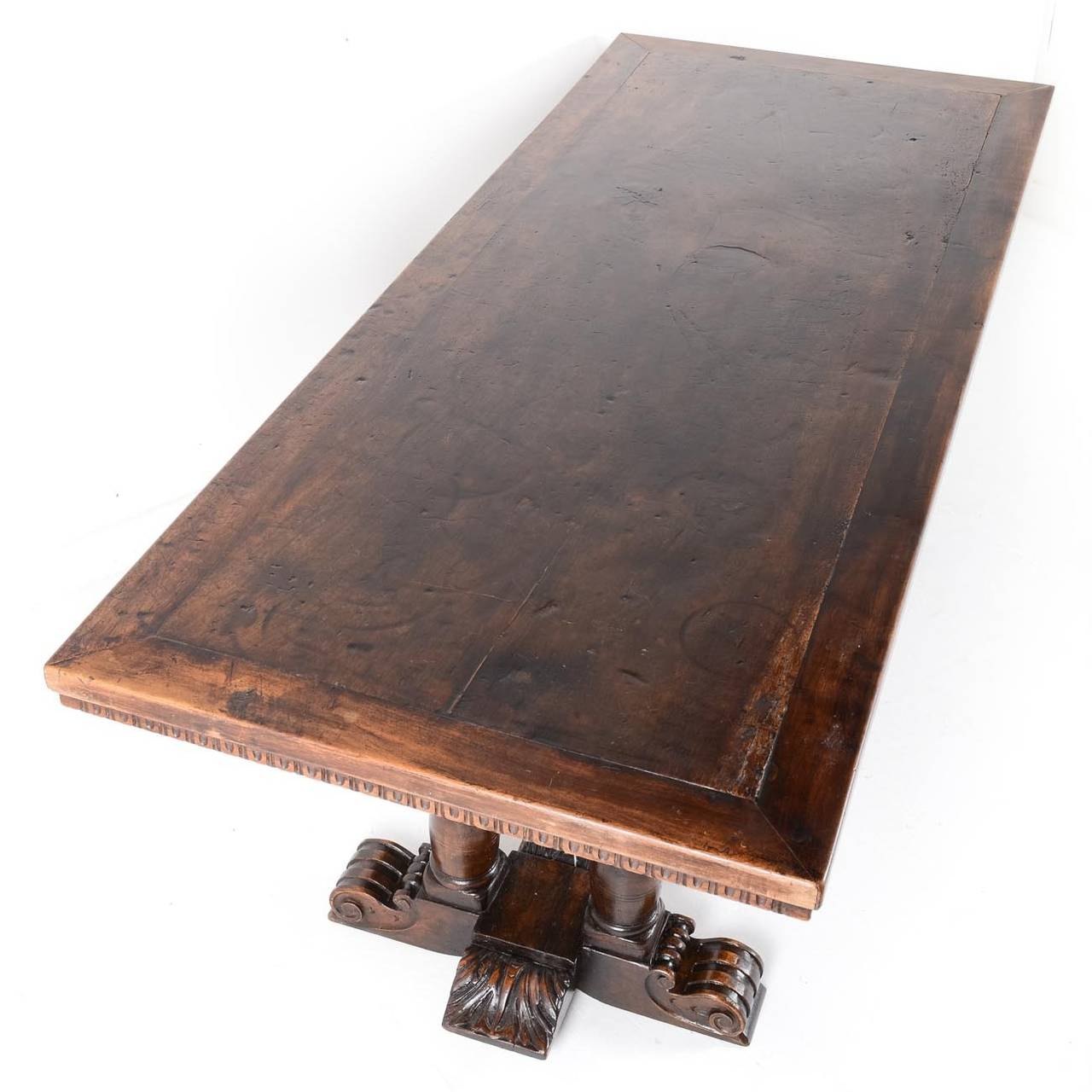 Mid-19th Century Antique Farm Table For Sale