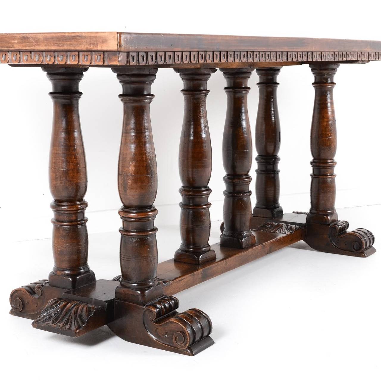 French Provincial Antique Farm Table For Sale