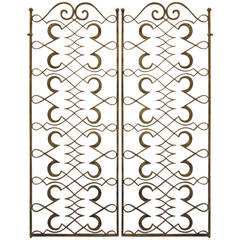 Pair of Iron Gates in the Style of Raymond Subes