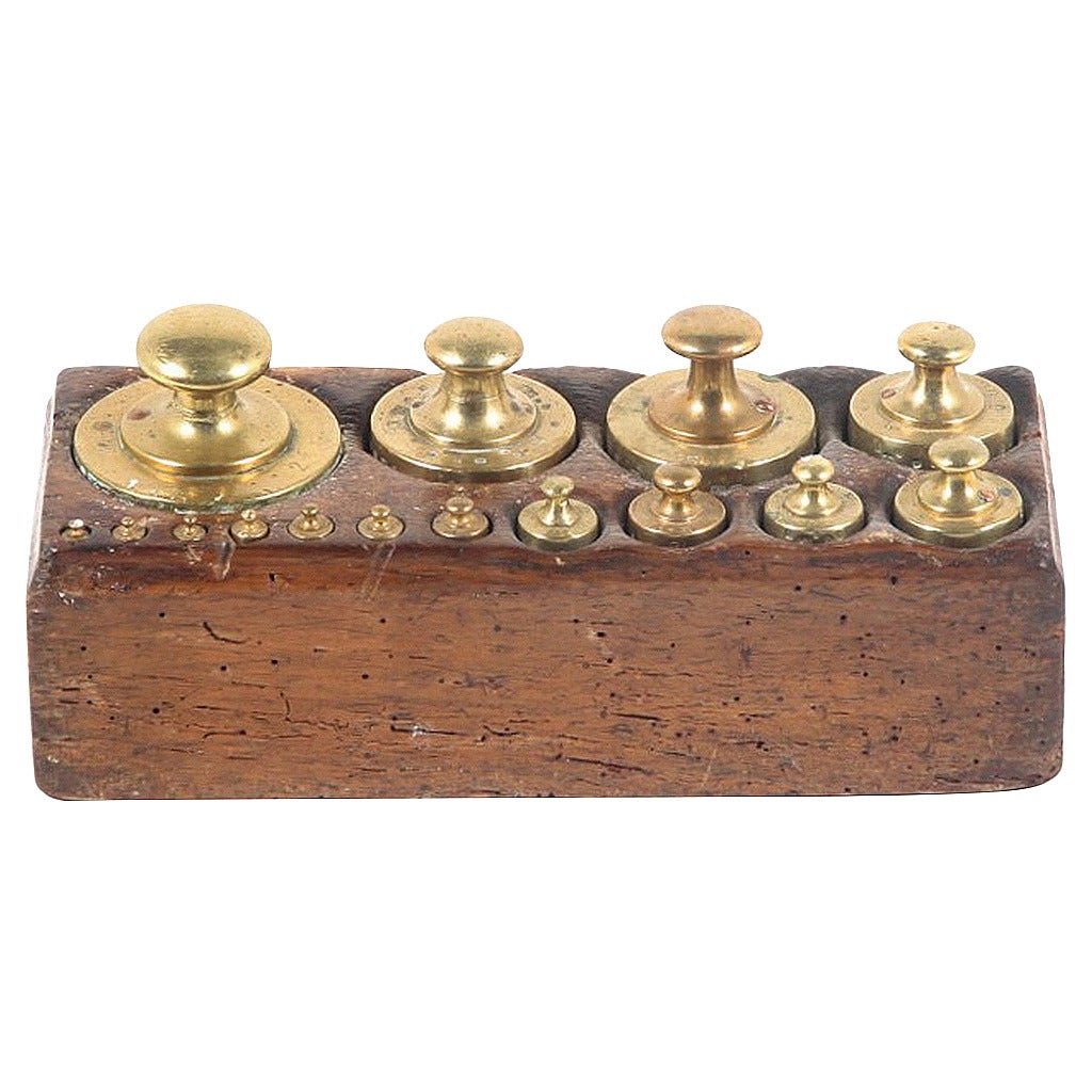 Antique Brass Weights at 1stdibs