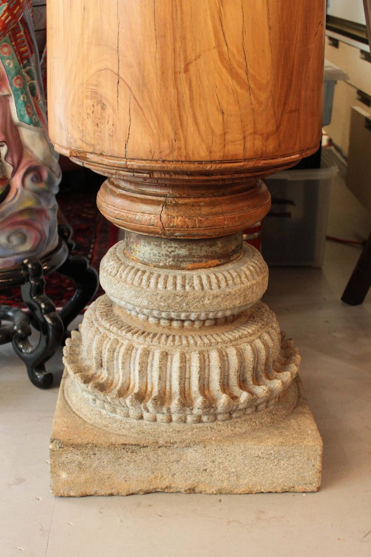Pair of Indian Temple Columns For Sale 1