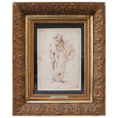 Single Figure with Robes - Giambattista Tiepolo