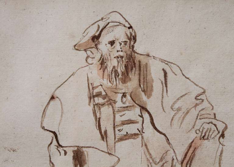 Single Figure with Robes - Giambattista Tiepolo 2