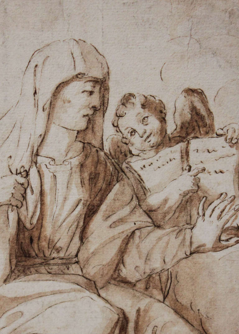 18th Century and Earlier 17th Century Drawing by Unknown Artist For Sale