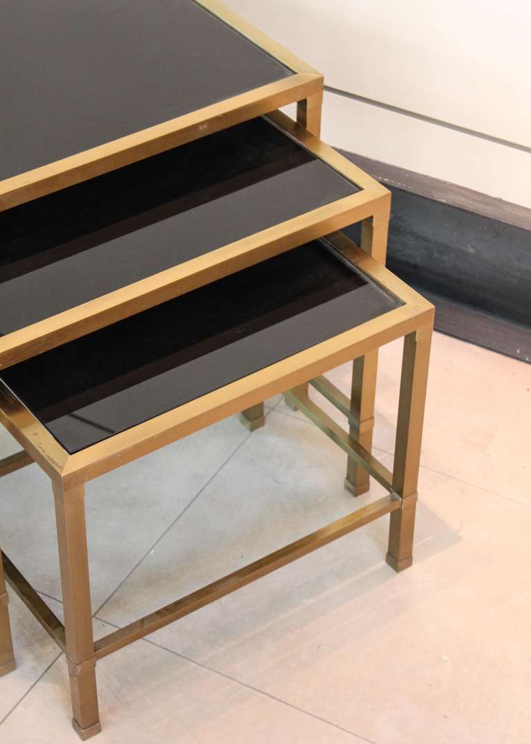 Bronze Nesting Tables In Good Condition In Vancouver, BC