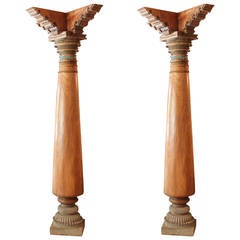 Pair of Indian Temple Columns