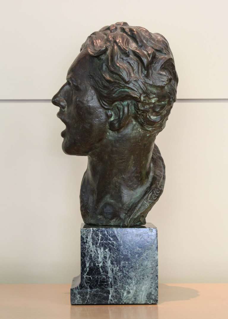 French Male Bust by Alexander Kéléty