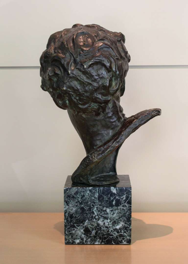 Male Bust by Alexander Kéléty In Excellent Condition In Vancouver, BC