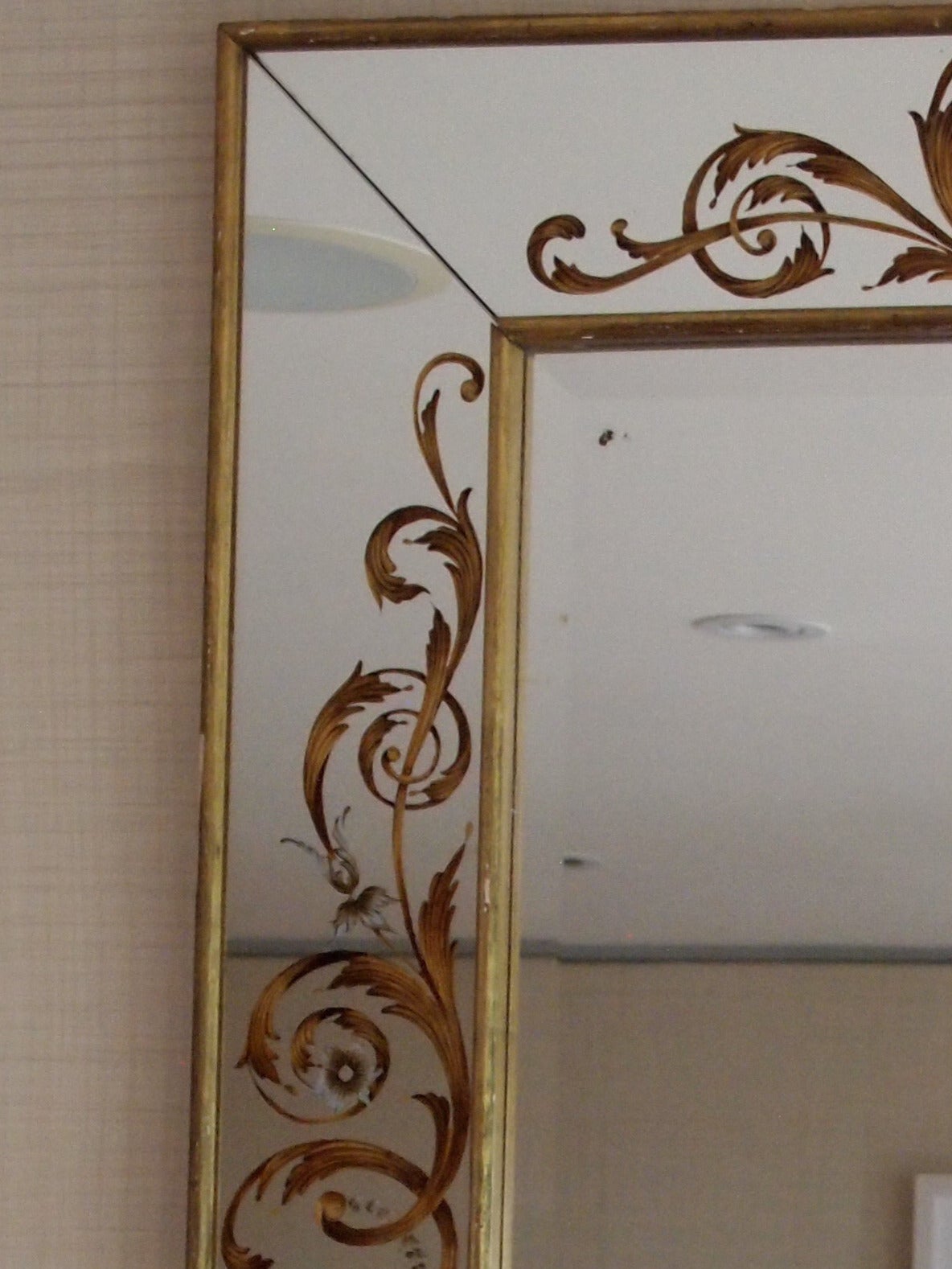 French Églomisé Mirror