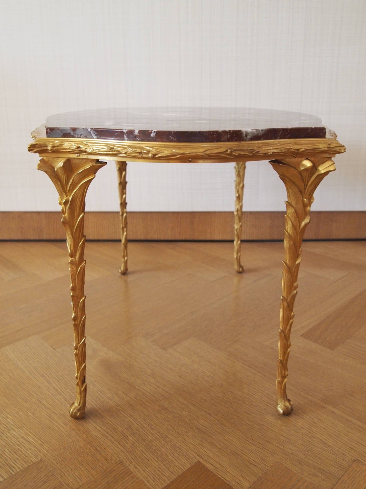 Regency Maison Baguès Gilt Bronze Side Table