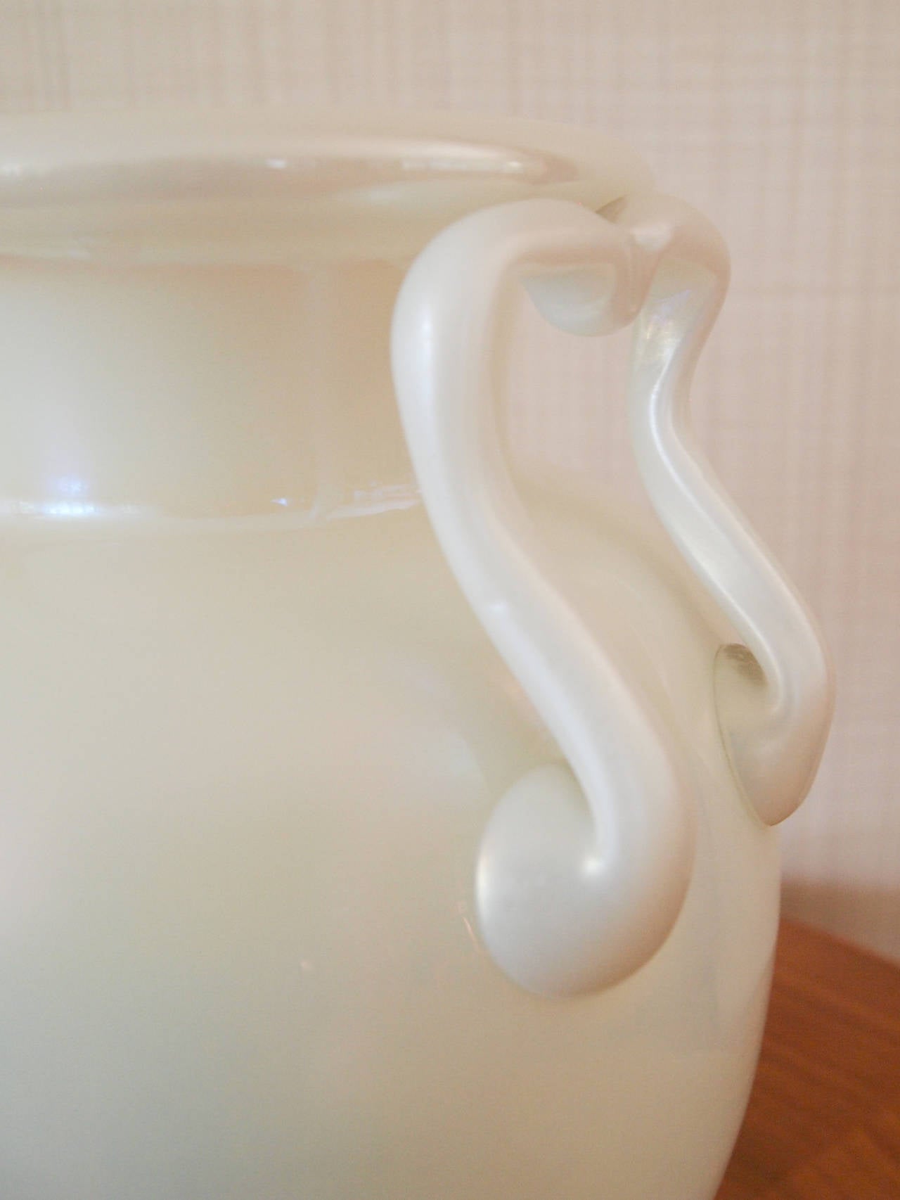 American Ivrene Glass Vase by Frederick Carder for Steuben For Sale