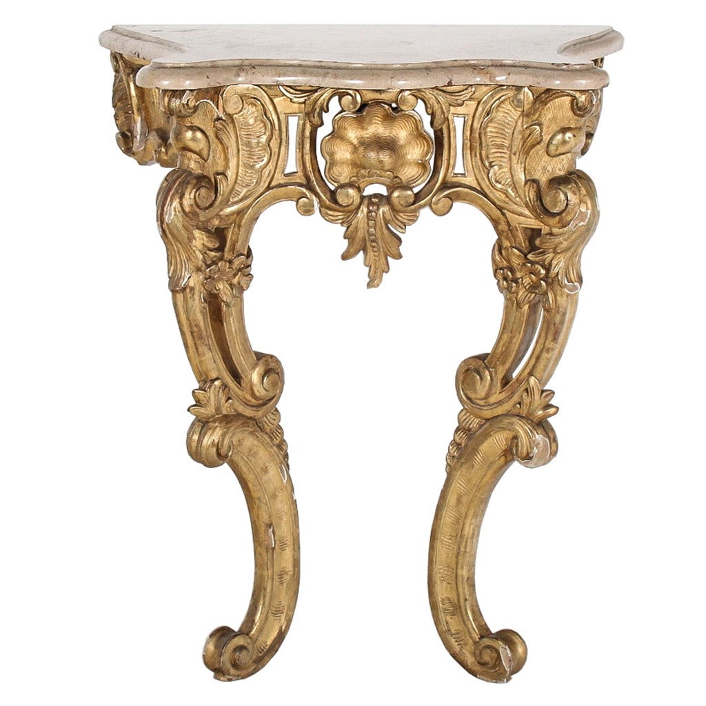 French Giltwood Console For Sale at 1stDibs