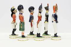 Clarice Cliff English Regimental Soldiers, Set of Six