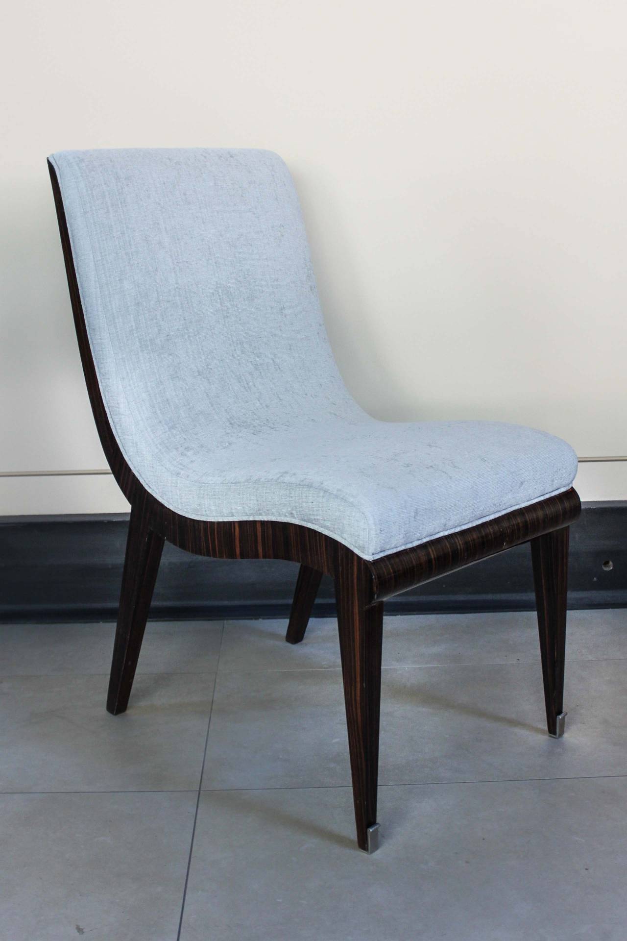 Mid-20th Century Jean Pascaud Dining Chairs, Set of Six For Sale