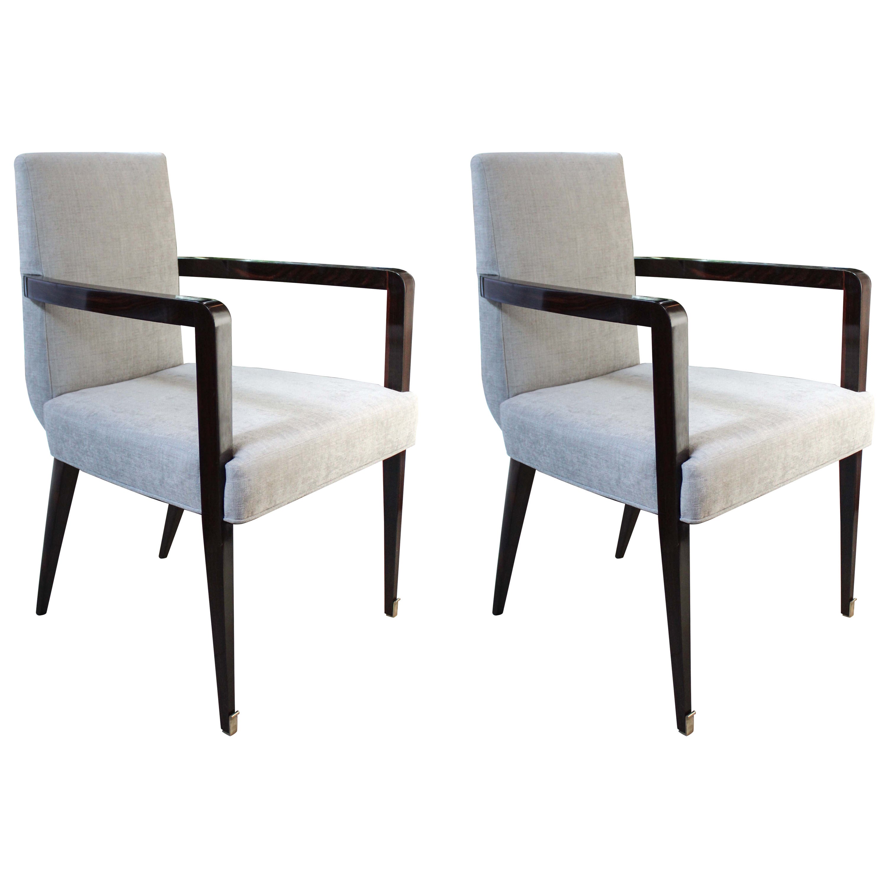 Pair of Jean Pascaud Armchairs For Sale