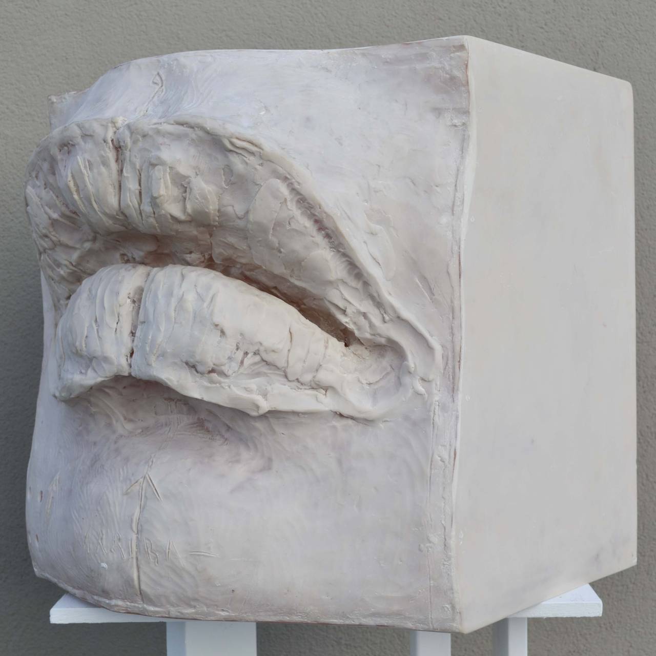 Cast resin sculpture entitled 