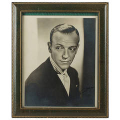 Vintage Fred Astaire Photographed Portrait, Signed in Asprey Frame