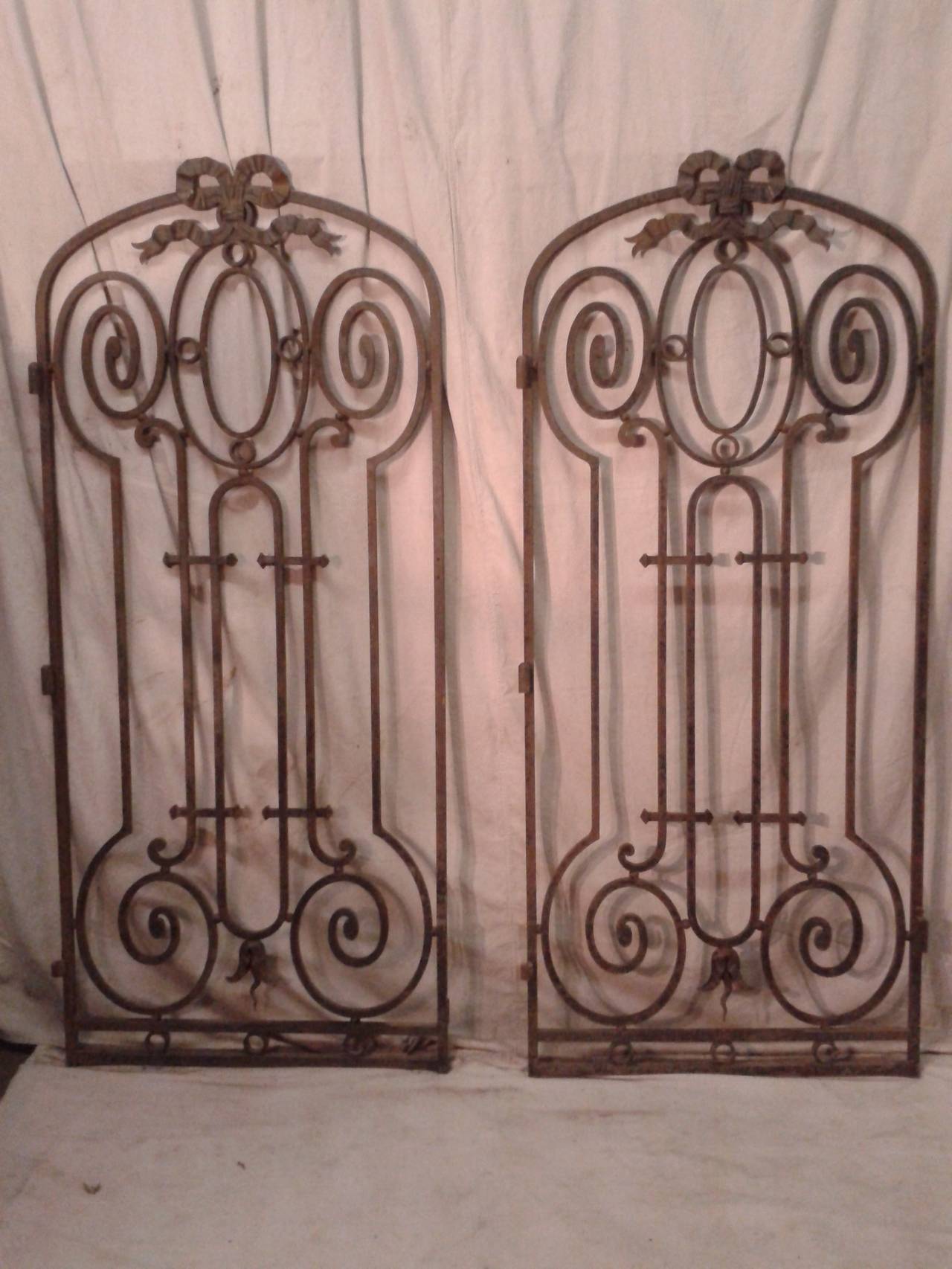 Louis XVI Set of Six 19th Century Iron Gates