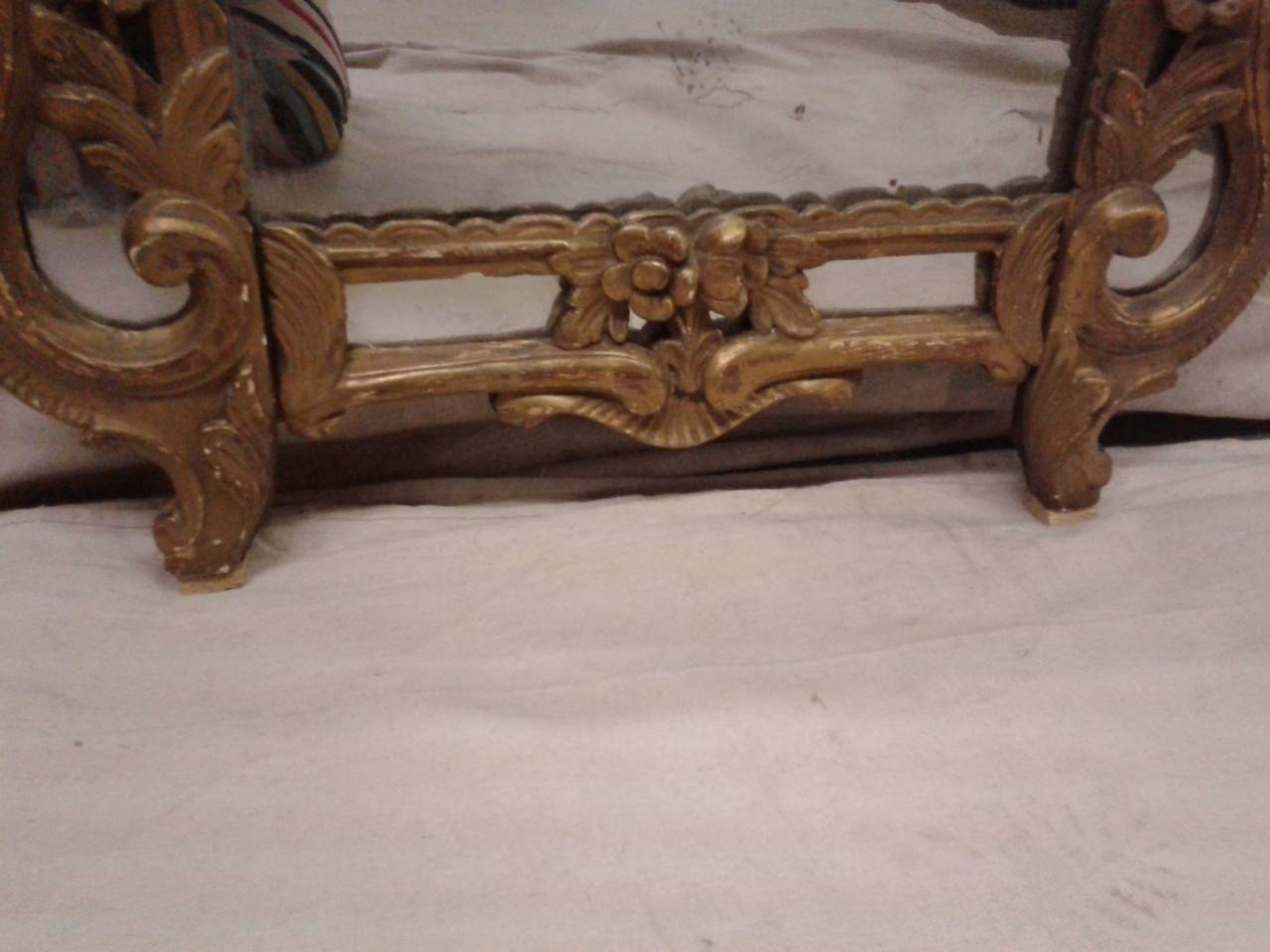 Legno dorato XIX secolo, Provenzale francese  Specchio in vendita