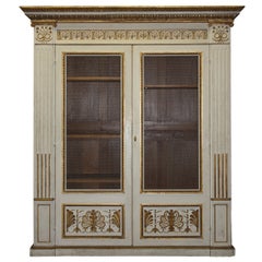 Exceptional Painted and Gilt Wardrobe Antique Exceptional Painted and Gilt Wardrobe