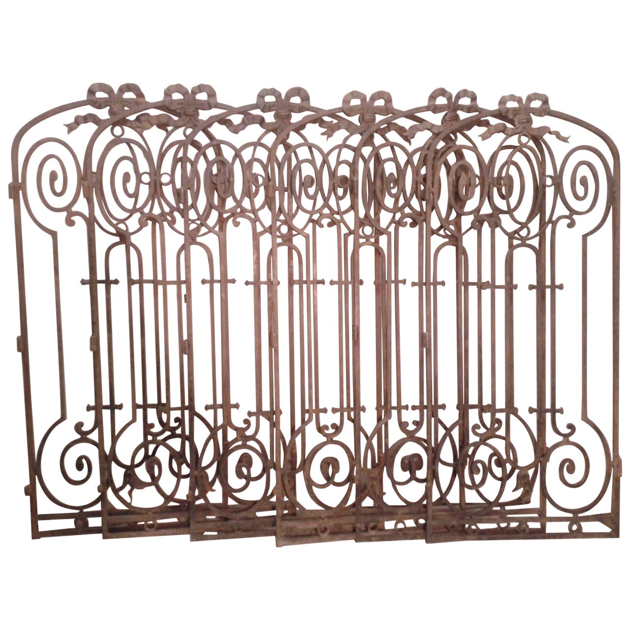 Set of Six 19th Century Iron Gates
