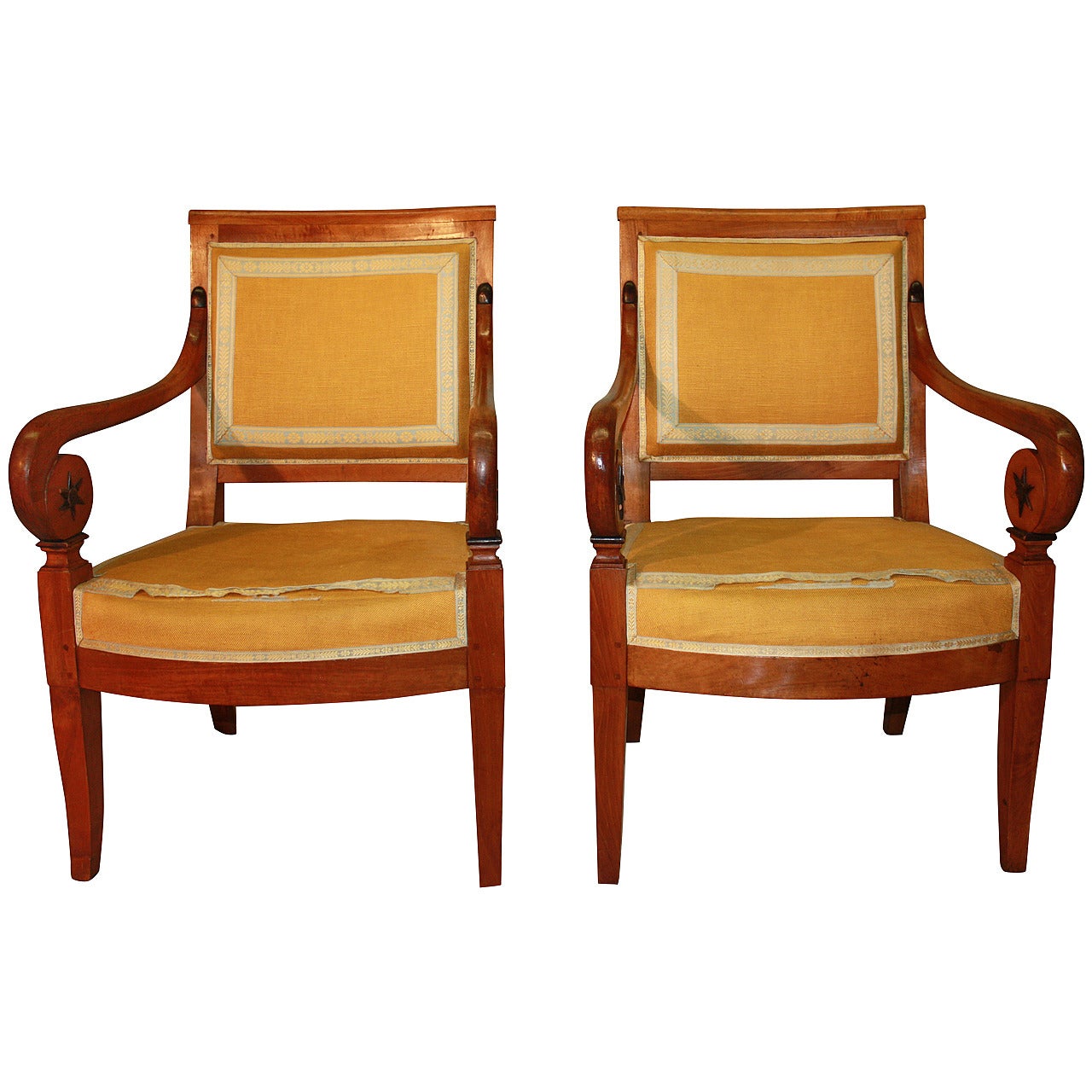 Magnificent Pair of Biedermeier Armchairs