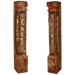18th Century Pair of Italian Pedestals 4