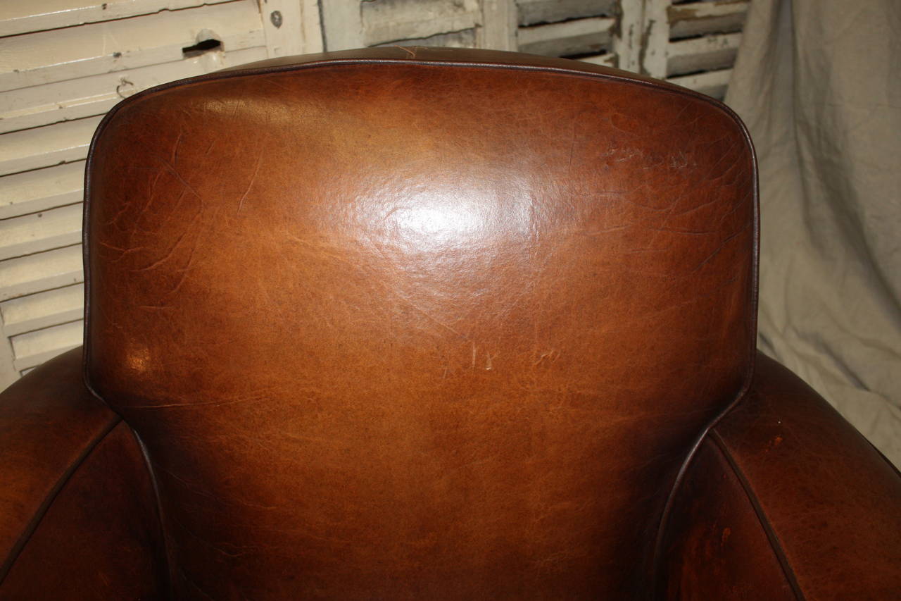 20th Century Superb Pair of French Club Chairs