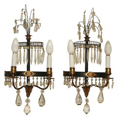 Antique Pair of French Directoire Sconces