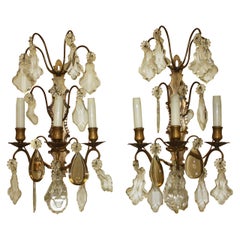 Pair of 19th Century Bronze Sconces