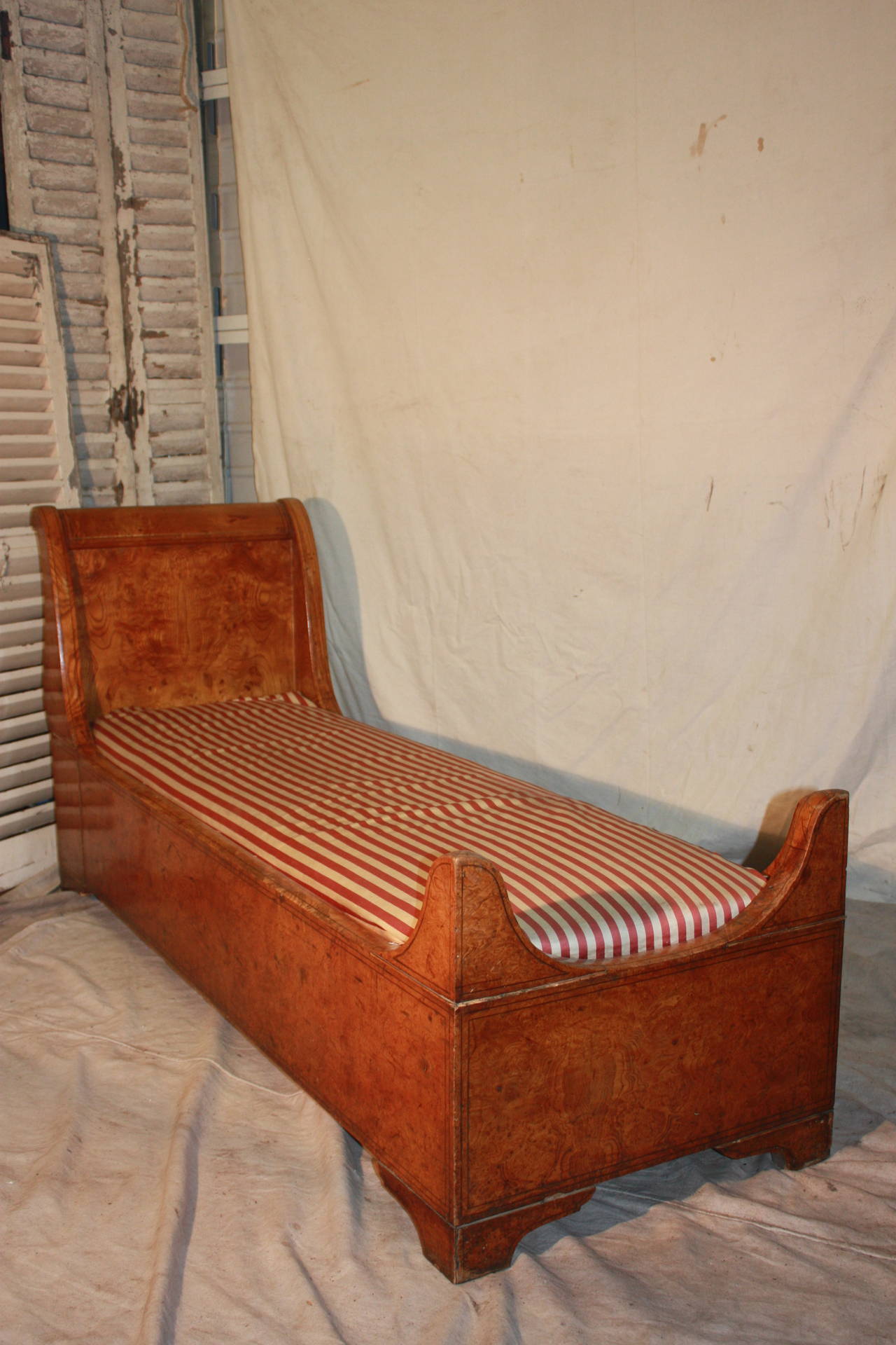 Charming 19th Century French Charles X Daybed