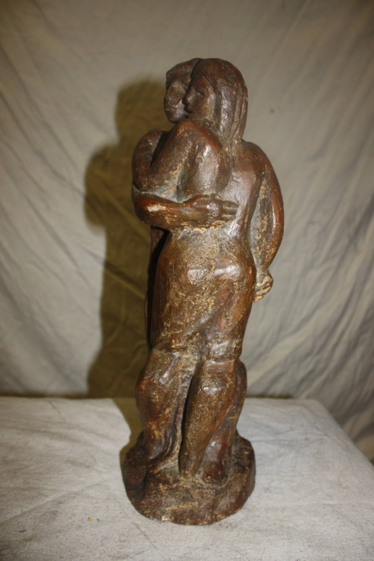 Skulptur „Adam und Eve“ aus dem 20. Jahrhundert (Französisch) im Angebot