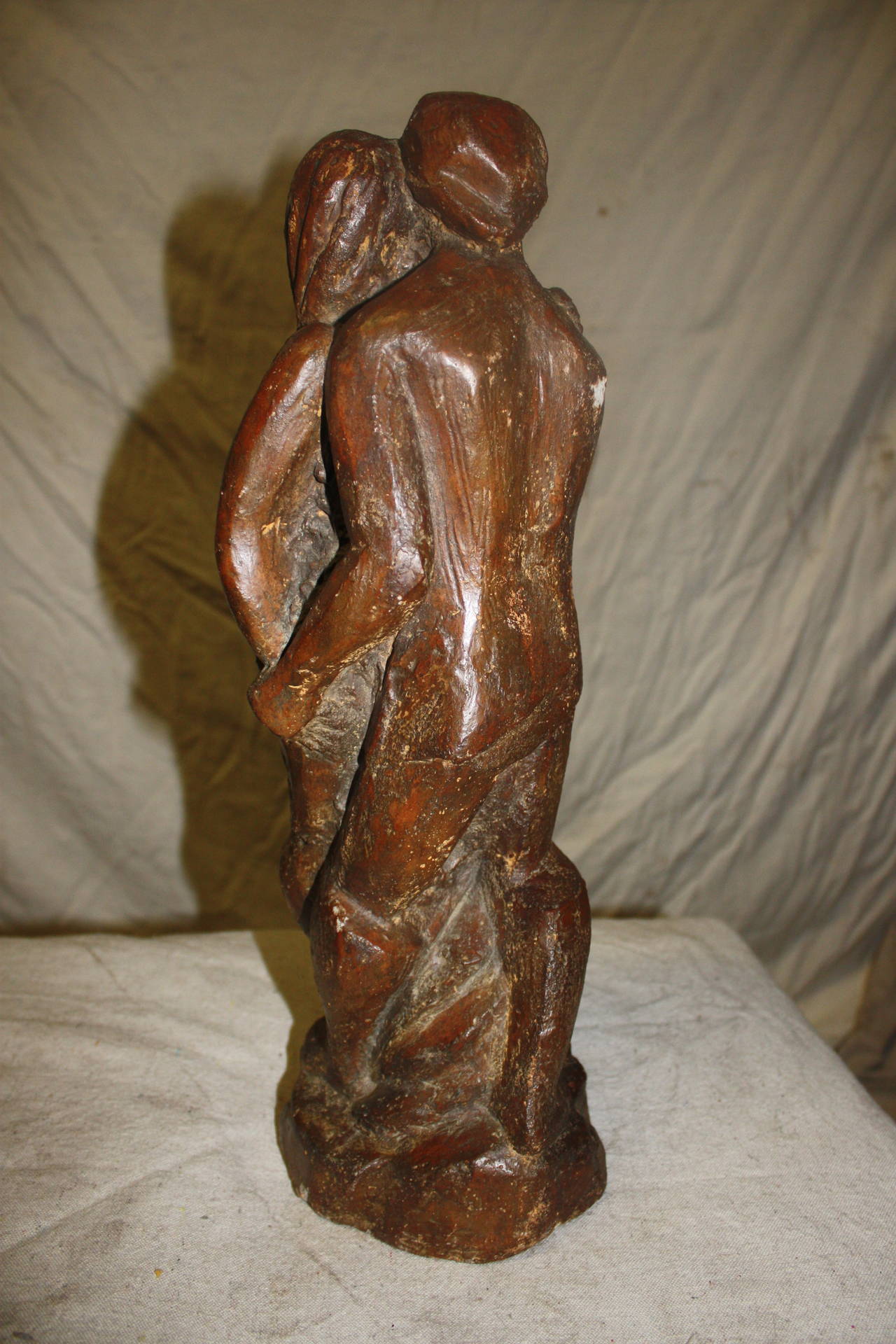 Skulptur „Adam und Eve“ aus dem 20. Jahrhundert im Zustand „Gut“ im Angebot in Stockbridge, GA