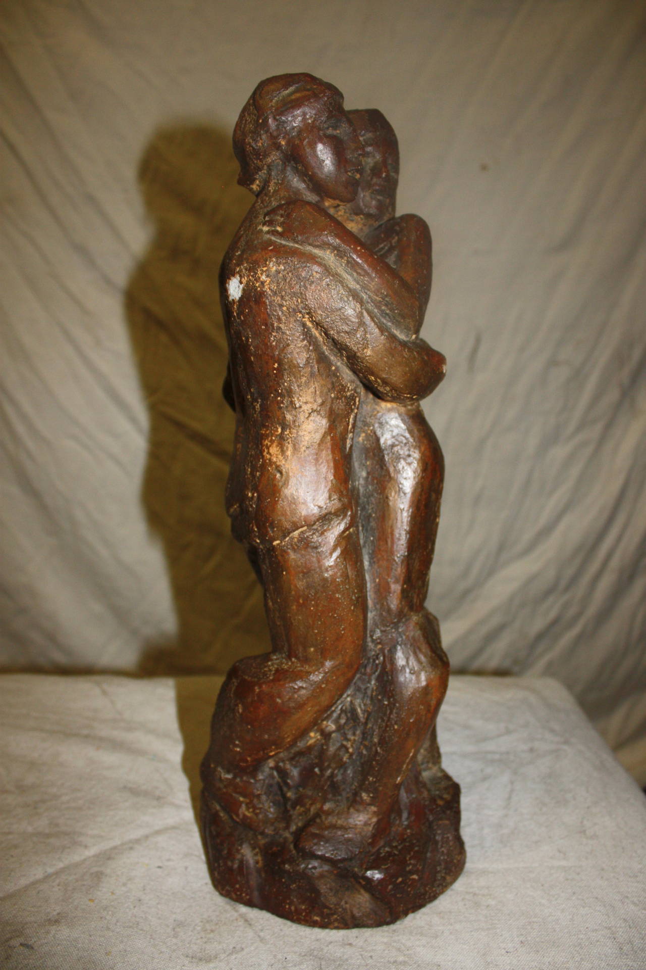 Skulptur „Adam und Eve“ aus dem 20. Jahrhundert im Angebot 1